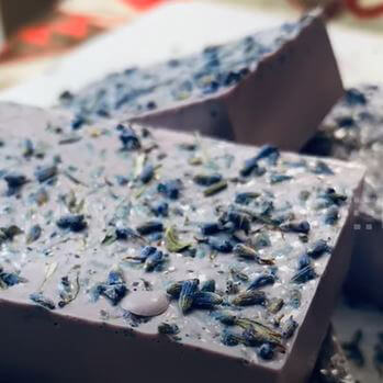 jabón casero de lavanda
